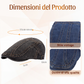 Cappello da newsboy in denim unisex
