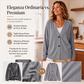 Cardigan in maglia di velluto a coste con scollo a V da donna