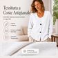 Cardigan in maglia di velluto a coste con scollo a V da donna
