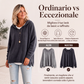 Maglione lavorato a maglia con cappuccio casual da donna