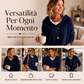 Maglione lavorato a maglia con cappuccio casual da donna