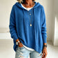 Maglione lavorato a maglia con cappuccio casual da donna