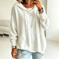 Maglione lavorato a maglia con cappuccio casual da donna