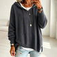 Maglione lavorato a maglia con cappuccio casual da donna