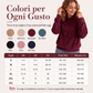 Felpa da donna in velluto a coste con cappuccio e tasche