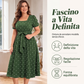 Abito a pois da donna taglie forti