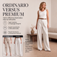 Pantaloni da tailleur a vita alta e gamba larga da donna