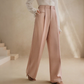 Pantaloni da tailleur a vita alta e gamba larga da donna