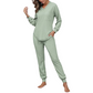 Set da donna composto da top a maniche lunghe e jogger per il relax