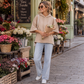Felpa da donna con maniche larghe vestibilità comoda, felpa casual con cappuccio