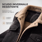 Giacca cargo utility casual in sherpa da uomo
