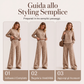 Set da donna con felpa stampa leopardata e pantaloni a gamba larga