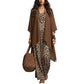 Set di abito lungo maxi fluido chic da donna e copricostume