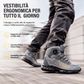 Scarpe antinfortunistiche alte con puntale in acciaio e suola resistente alle forature
