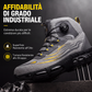 Scarpe antinfortunistiche alte con puntale in acciaio e suola resistente alle forature