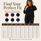 Completo da donna in velluto con top a maniche lunghe e pantaloni a gamba larga