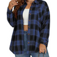 Camicia da donna a scacchi con bottoni