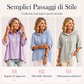 Felpa da donna larga a righe con cappuccio, casual con maniche a 3/4