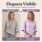 Felpa da donna larga a righe con cappuccio, casual con maniche a 3/4