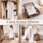 Abito camicia da donna in cotone e lino, taglio comodo con tasche