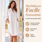 Abito camicia da donna in cotone e lino, taglio comodo con tasche