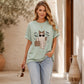 T-shirt da donna con stampa fantasma