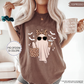 T-shirt da donna con stampa fantasma