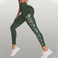Pantaloni da yoga da donna in rete a vita alta con tasche