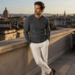 Camicia Henley da uomo slim fit