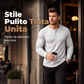 Camicia Henley da uomo slim fit