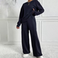 Completo donna confortevole maglia a maniche lunghe e pantaloni