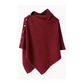 Poncho da donna elegante con bottoni laterali
