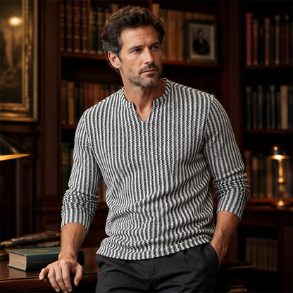Maglione lavorato a maglia testurizzato moderno