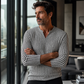 Maglione lavorato a maglia testurizzato moderno