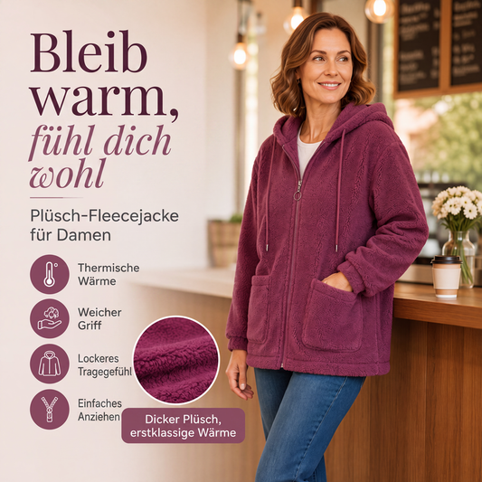 📢📢Sconto del 50%!!!🎉✨Felpa con cappuccio Sherpa ampia da donna