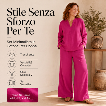 Completo due pezzi da donna leggero e traspirante