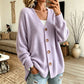 Cardigan oversize in maglia con scollo a V da donna