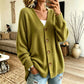 Cardigan oversize in maglia con scollo a V da donna