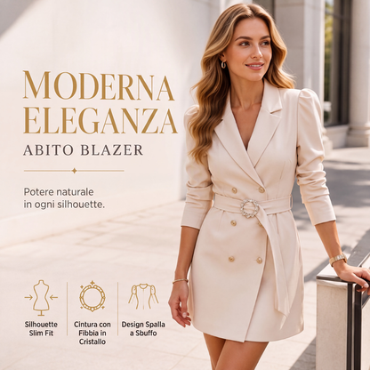 Abito blazer doppiopetto elegante da donna