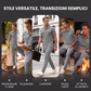 Completo da uomo con top a maniche corte in tessuto waffle e pantaloni