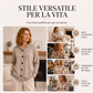 Cardigan lavorato a maglia con cappuccio da donna