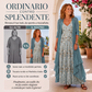 Completo da donna: canotta abito con stampa floreale e cardigan