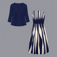 Set da donna a 2 pezzi: abito senza maniche e cardigan
