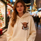 Felpa con cappuccio in pile con mucca delle Highlands carina