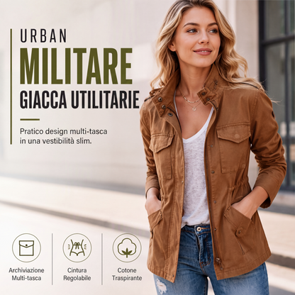 Giacca utility da donna con tasche