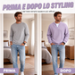T-shirt a nido d'ape con comfort a strati