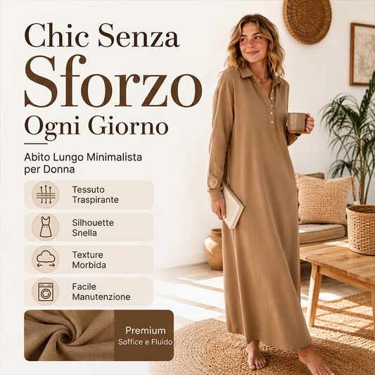 Abito da donna in maglia a maniche lunghe tipo felpa