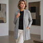 Cardigan casual da donna aperto sul davanti con tasche