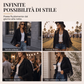 Giacca casual da donna con maniche lunghe e frange