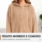 Felpa con cappuccio da donna a maniche lunghe di moda